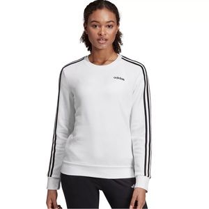 LARGE ADIDAS CLASSIC CREW SWEATSHIRT WHITE LIKE NEW